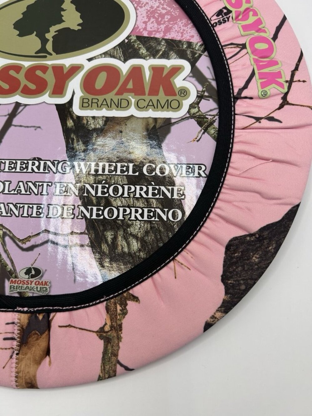 Mossy Oak Pink Camo MSW4407 Neoprene Steering Wheel Cover New Camouflage Car - Picture 8 of 10